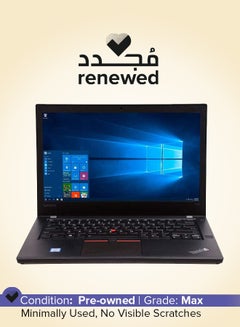 لينوفو مُجدد - لابتوب ثينك باد T470 بشاشة مقاس 14 بوصة ومعالج إنتل كور i5 من الجيل السادس ومزود بذاكرة رام DDR4 سعة 8 جيجابايت ومحرك أقراص SSD سعة 512 جيجابايت وبطاقة رسومات إنتل بدقة عالية الوضوح أسود  - Image 1