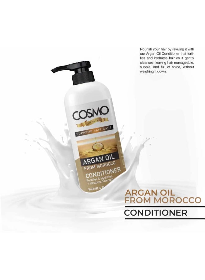 COSMO Argan Shampoo And Argan Conditioner Multicolour 2000ml  - Image 4
