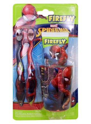 Marvel Spider Man 2 Toothbrushes Beaker & Toothpaste Multicolour 75ml - pnsku/N49804002A/45/_/1767607612/220d8eb1-a34d-4422-8042-87a39beec384