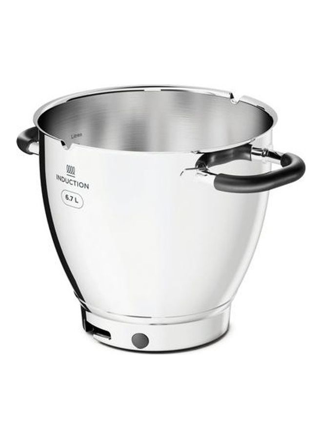 كينوود عجانه، هيكل معدني، مقياس وزن سهل، سلة بخار، شاشة تعمل باللمس، 13 وظيفة معدة مسبقًا باللمس، 25 ملحقًا، أدوات خبز غير لاصقة، مضرب، خفاقة، خطاف عجين، مضرب كريمة، خلاط زجاجي، محضر طعام 2000 W OWKCL95.424SI فضي - Image 3