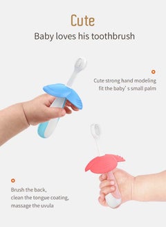 LuQu Tooth Brush Flower Shape Silicone Pink  - Image 5