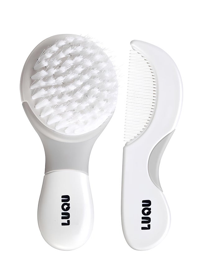 LuQu Comb And Brush Set Grey  - Image 1