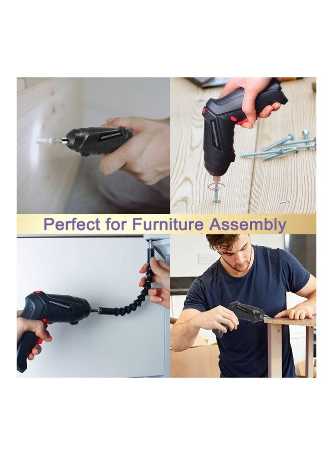 Royal Polar Cordless Rechargeable Screwdriver And Bits Set Black/Red - Image 5