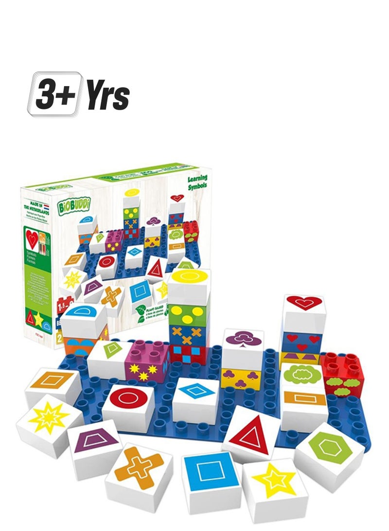 BioBUDDi BB-0004 27-Piece Learning Symbols Building Sets 27 3+ Years - Image 1