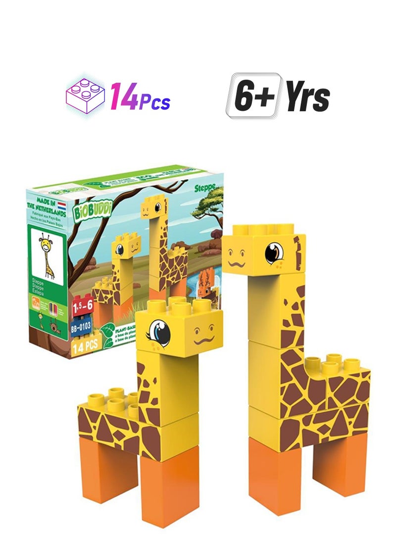 BioBUDDi BB-0103 14-Piece Steppe Building Toy 14 6+ Years - Image 1