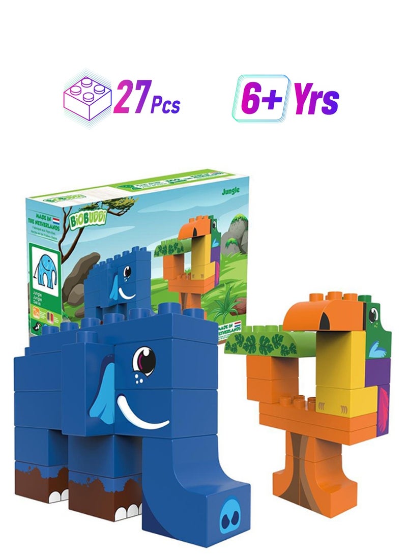 BioBUDDi BB-0106 27-Piece Jungle Building Toy 27 6+ Years - Image 1