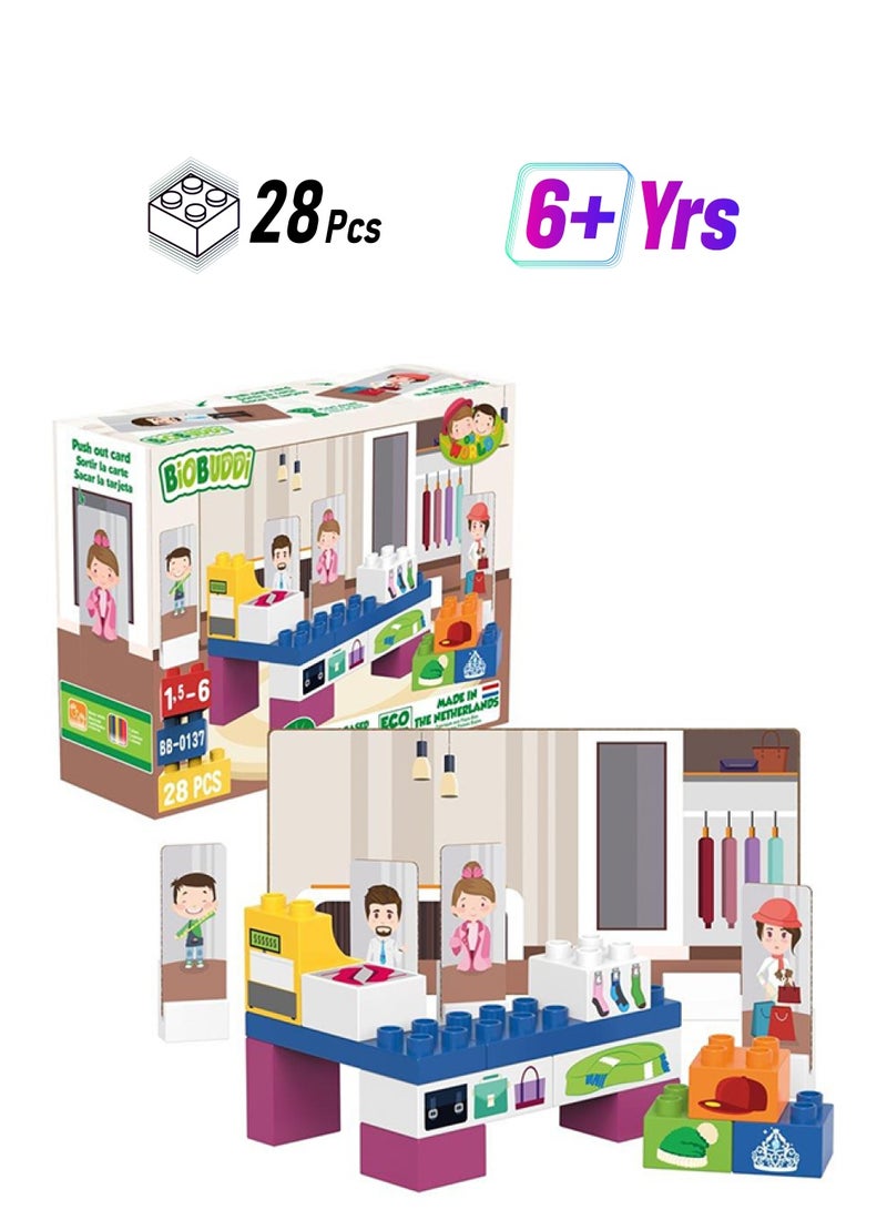 BioBUDDi BB-0137 Fashion Store Building Set 28 6+ Years - Image 1