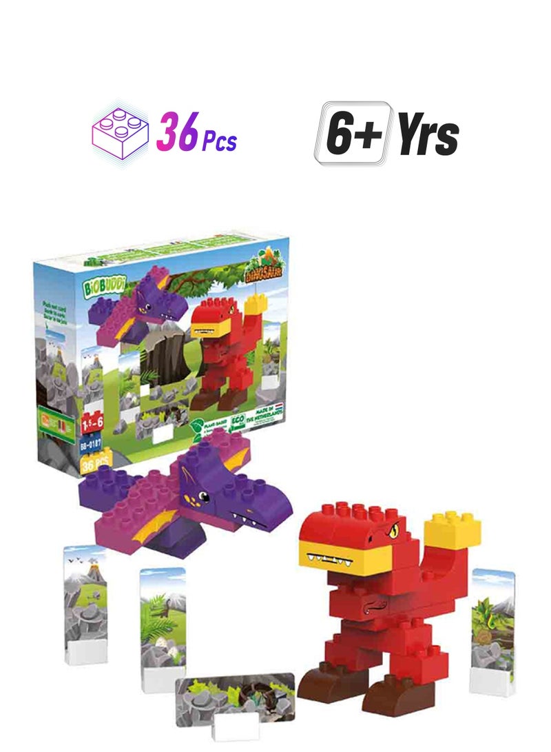 BioBUDDi BB0187 36-Piece T-Rex Building Sets 36 6+ Years - Image 1