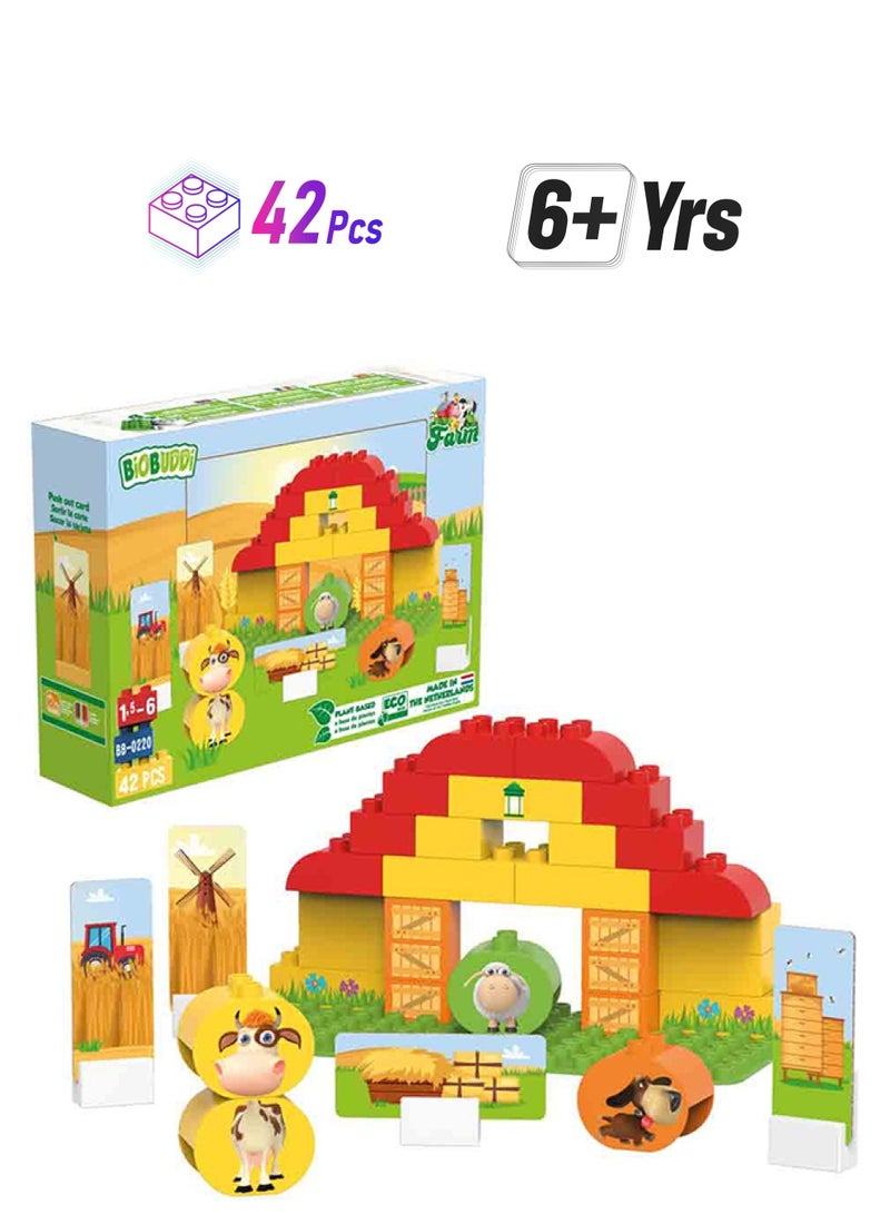 BioBUDDi BB-0220 Grane Farm Building Set 42 6+ Years - Image 1