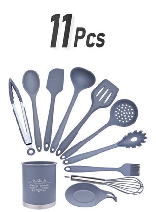 11-Piece Cooking Kitchen Utensil Set Gray - pnsku/N49845900A/45/_/1739297158/00e63647-dbf7-4423-b679-288a1c90f47b