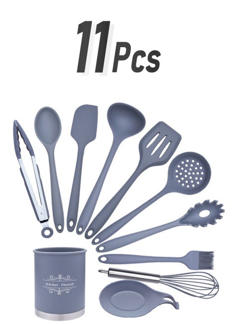 11-Piece Cooking Kitchen Utensil Set Gray