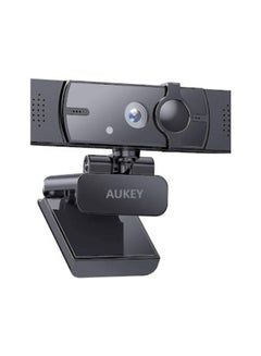 Aukey PC-LM7 1080p High-Definition Webcam with Privacy Cover Black  - Image 1