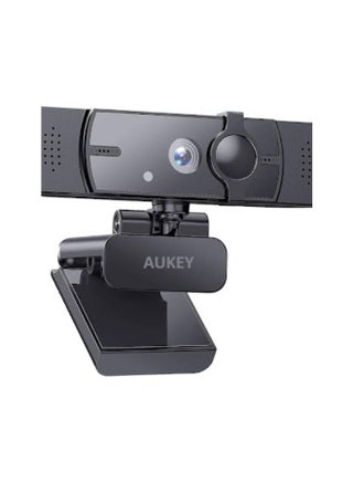 Aukey PC-LM7 1080p High-Definition Webcam with Privacy Cover Black