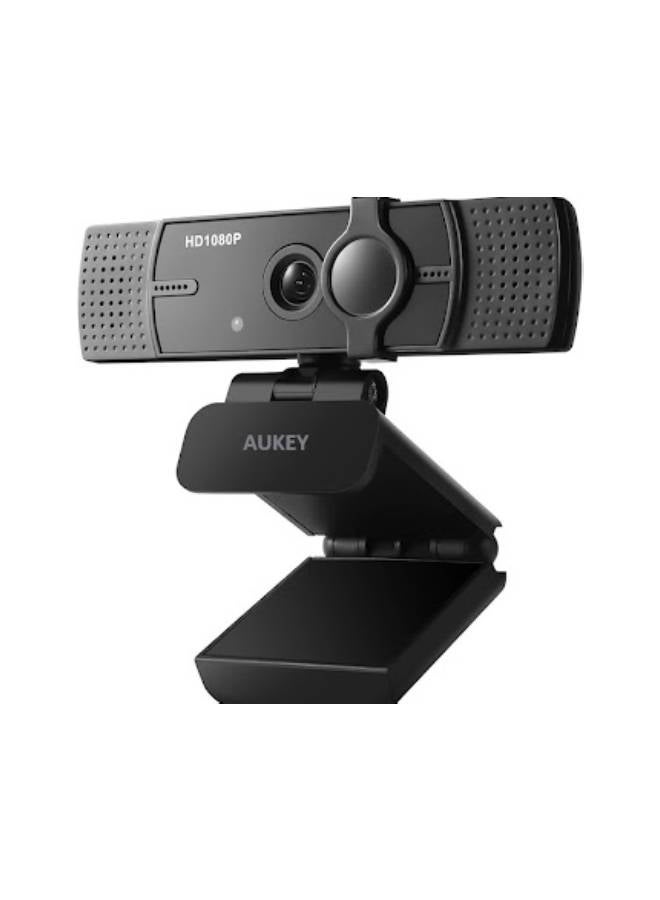 Aukey PC-LM7 1080p High-Definition Webcam with Privacy Cover Black  - Image 2