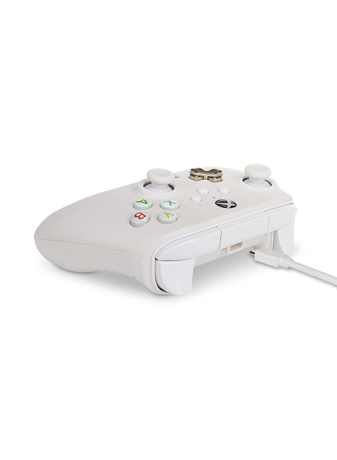 PowerA - PowerA Enhanced Wired Gaming Controller for Xbox Series X/S, Xbox One, PC, Windows 10/11, White, Mist - Image 1