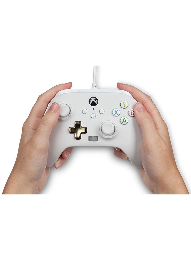 PowerA - PowerA Enhanced Wired Gaming Controller for Xbox Series X/S, Xbox One, PC, Windows 10/11, White, Mist - Image 1
