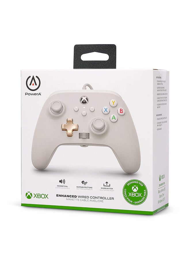 PowerA - PowerA Enhanced Wired Gaming Controller for Xbox Series X/S, Xbox One, PC, Windows 10/11, White, Mist - Image 1