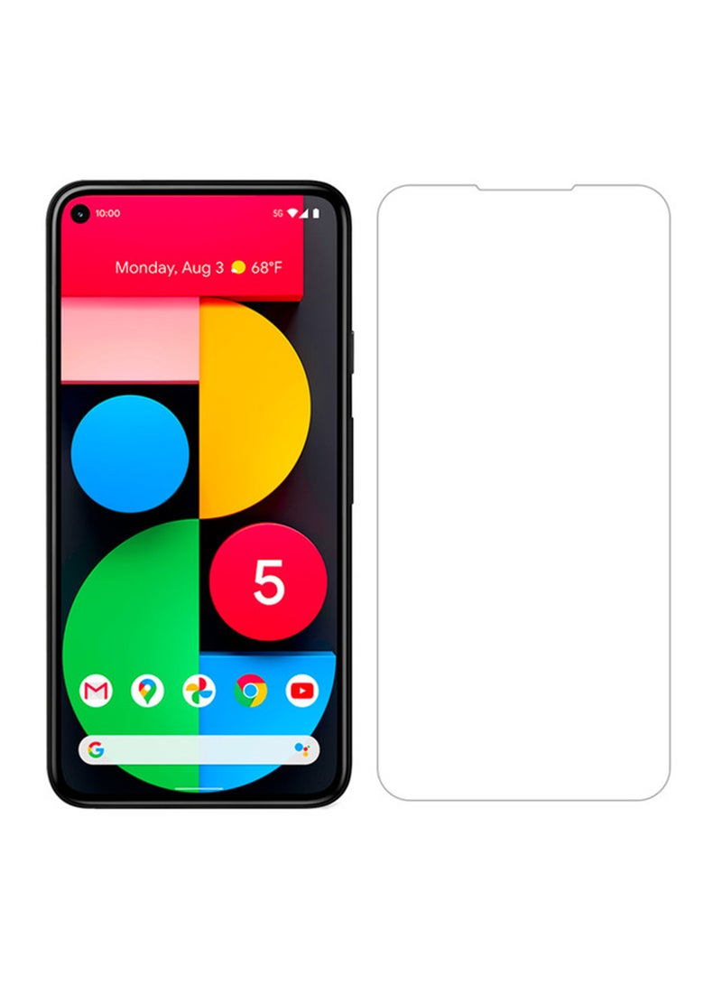 MARGOUN Tempered Glass Screen Protector For Google Pixel 5 Clear - Image 3