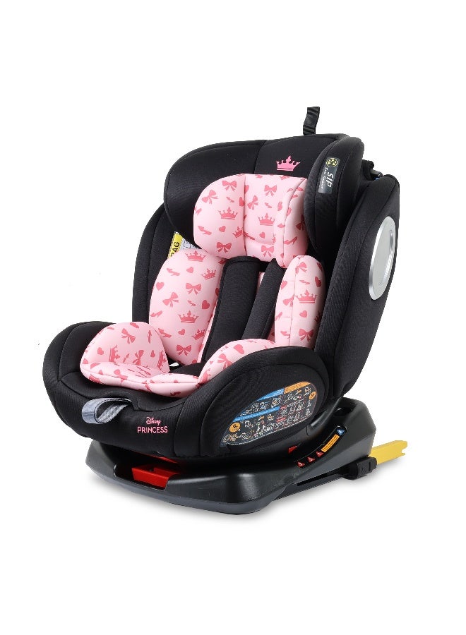 Disney 4-In-1 360° Rotation Princess Baby/Kids Car Seat, Suitable from 0 months to 12 years, Upto 36kg - Image 1