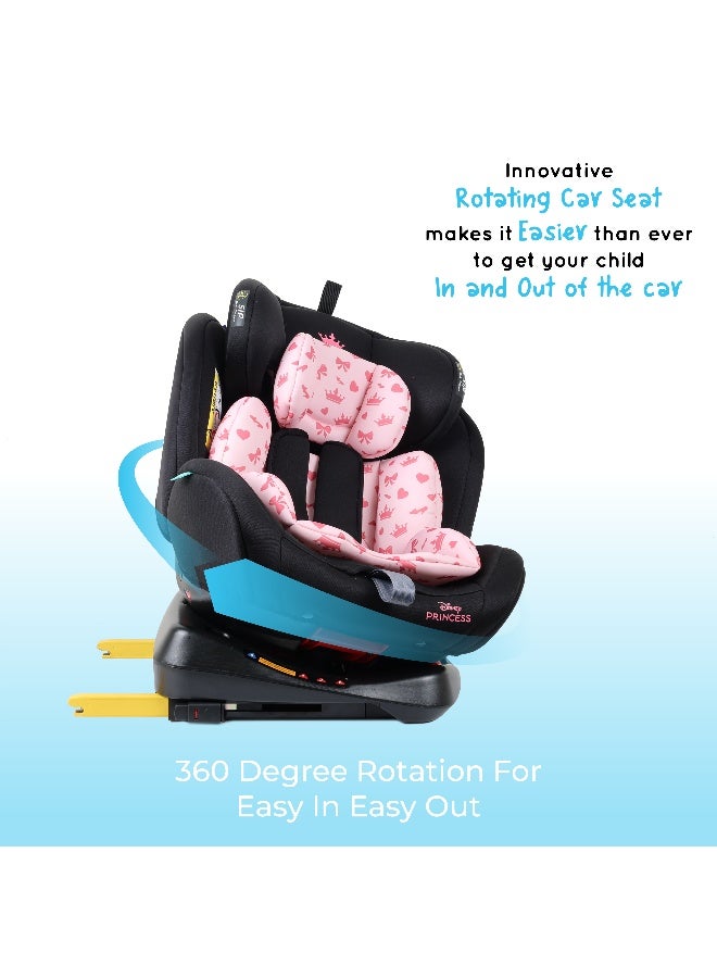 Disney 4-In-1 360° Rotation Princess Baby/Kids Car Seat, Suitable from 0 months to 12 years, Upto 36kg - Image 3