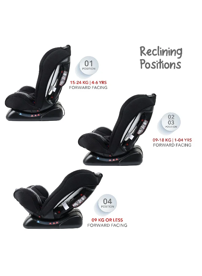 Disney Trucare FZC Disney Mickey Mouse Baby/Kids 3 In 1 Car Seat 4 Position Comfort Recline Angle Recline Suitable From 0 Months To 6 Years Group 0+/1/2, Upto 25Kg Multicolor