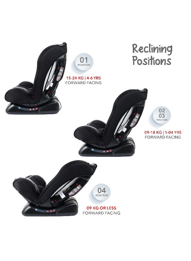 ديزني مقعد سيارة 3 في 1 بتصميم ميكي ماوس للرضع/ الأطفال، مناسب لحديثي الولادة حتى 6 سنوات، ولوزن يصل إلى 25 كجم - Image 4