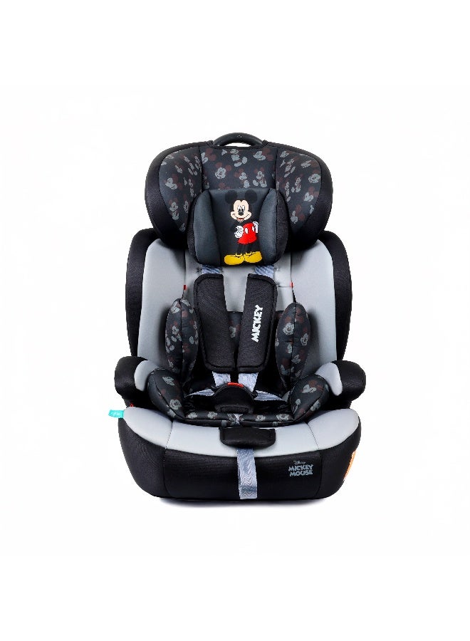ديزني مقعد سيارة ميكي ماوس 3 في 1 للأطفال/الرضع + مقعد معزز، مناسب من سن 9 إلى 12 عامًا، حتى وزن 36 كجم - Image 1