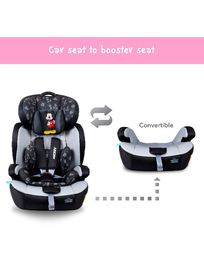 ديزني مقعد سيارة ميكي ماوس 3 في 1 للأطفال/الرضع + مقعد معزز، مناسب من سن 9 إلى 12 عامًا، حتى وزن 36 كجم - Image 5
