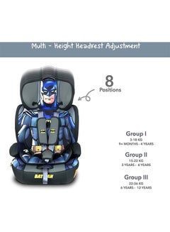 DC Comics 3-In-1 Batman Baby/Kids Car Seat + Booster Seat, Suitable from 9 months to 12 years, Upto 36kg  - Image 3