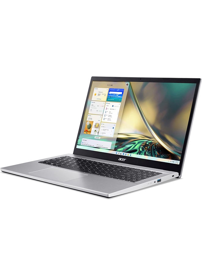 أيسر Acer Aspire 3 A315   15.6-Inch Display, Core i5-1235U Processor/8GB RAM/512GB SSD/Intel Xe Graphics/DOS - English/Arabic Pure Silver - Image 4