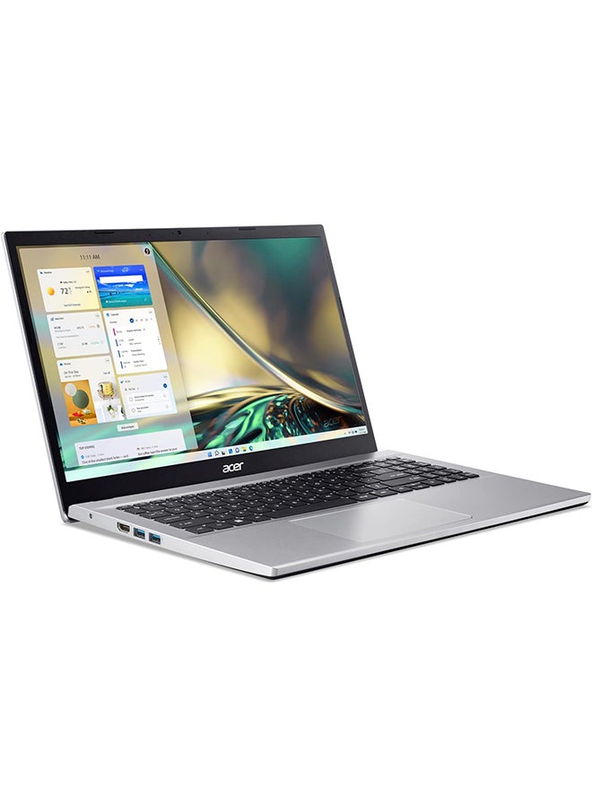 أيسر Acer Aspire 3 A315   15.6-Inch Display, Core i5-1235U Processor/8GB RAM/512GB SSD/Intel Xe Graphics/DOS - English/Arabic Pure Silver - Image 2