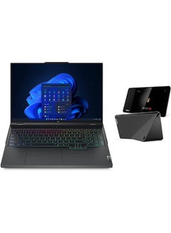 Legion Pro 7 16-Inch Display, Core i9-13900HX Processor/64GB RAM/1TB SSD/12GB NVIDIA RTX 4080 Graphic Card/Windows 11 With Lenovo Thinksmart view 8” Display English/Arabic Grey