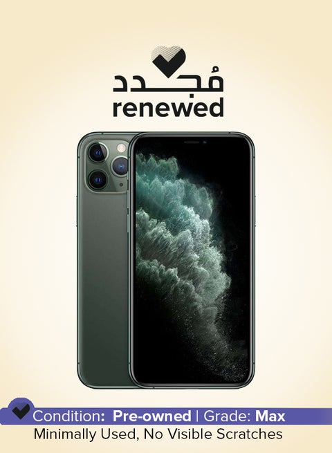 Renewed - iPhone 11 Pro Max 256GB Midnight Green 4G With Facetime - International Version