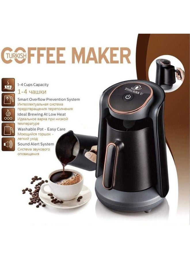 توسكانا يو ماكينة صنع القهوة التركية 300 ml 400 W ST-1247 أسود - Image 5