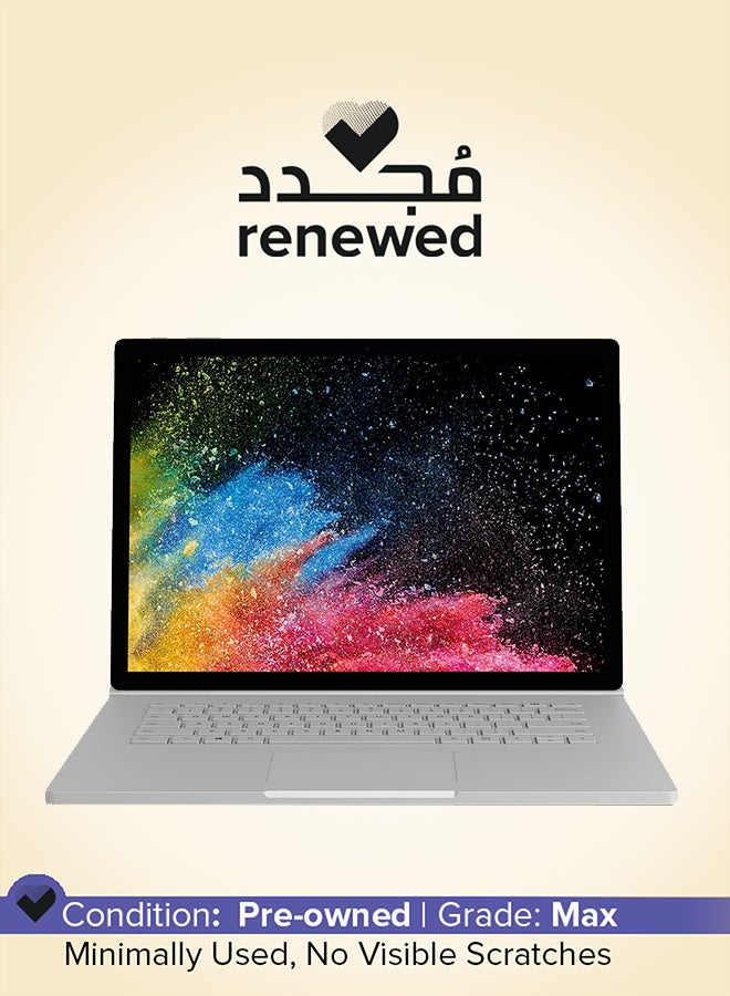 Microsoft - Renewed - Surface Book 2 (2017) Laptop With 13.5-Inch Touchscreen Display, Intel Core i5 Processor/7th Gen/8GB RAM/256GB SSD/2GB Nvidia Geforce Gtx 1050 Graphics Silver Silver - Image 1