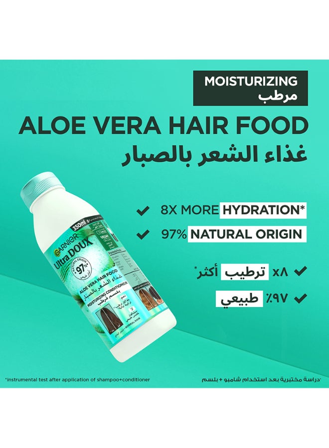 Garnier - Ultra Doux Hair Food Moisturising Aloe Vera Conditioner For Normal Hair 350ML 350ml - Image 1