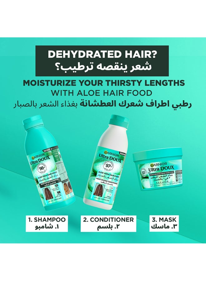 Garnier - Ultra Doux Hair Food Moisturising Aloe Vera Conditioner For Normal Hair 350ML 350ml - Image 1