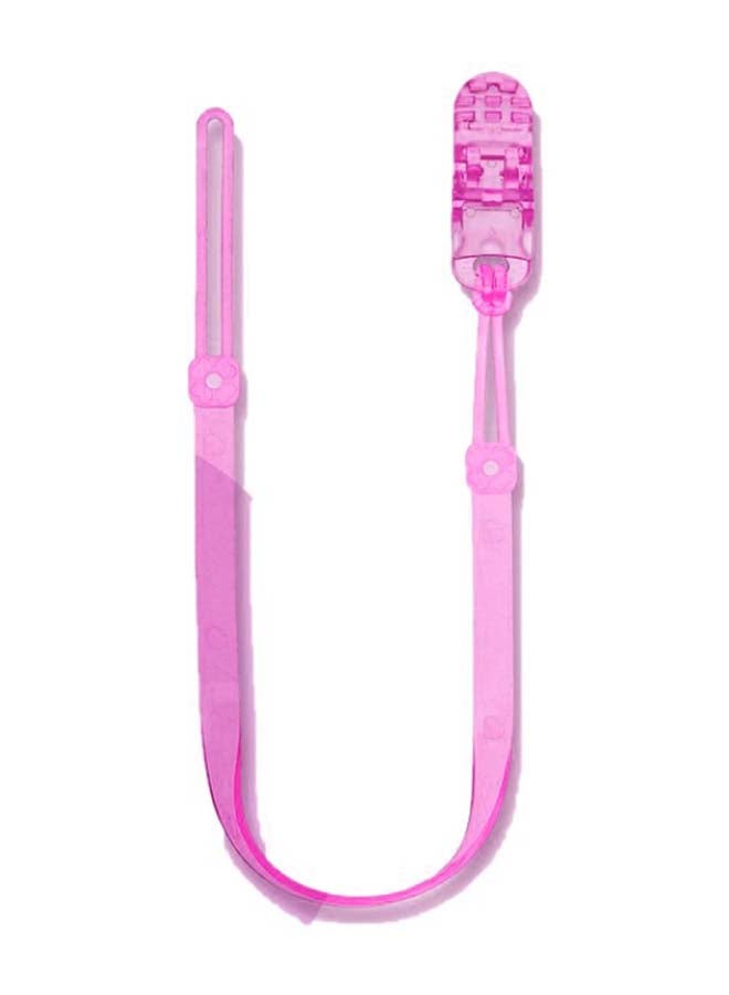LuQu Pacifier Holder Silicone Pink - Image 1