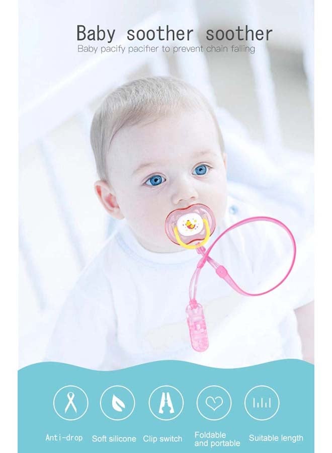 LuQu Pacifier Holder Silicone Pink - Image 5
