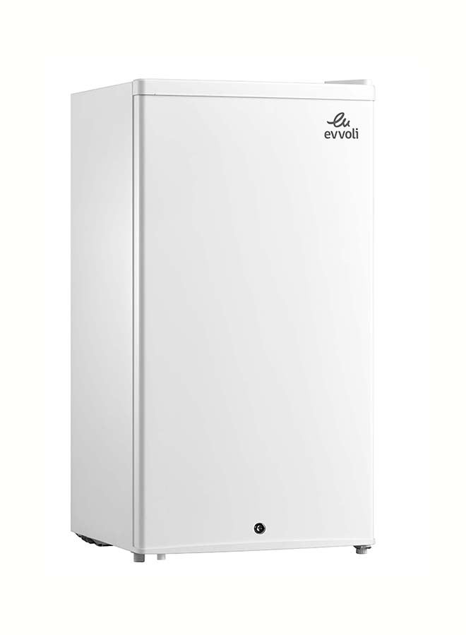 إيفولي ثلاجة صغيرة 120 لتر بباب واحد وقفل أمان للأطفال 0.68 kW EVRFM-90LW أبيض - Image 1