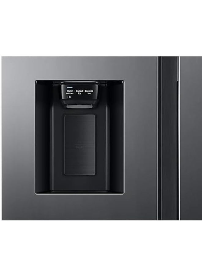 Samsung Side By Side Refrigerator With Dispenser Inverter 634 Liter 419 kW RS68A8820S9-MR Dark Silver - Image 4