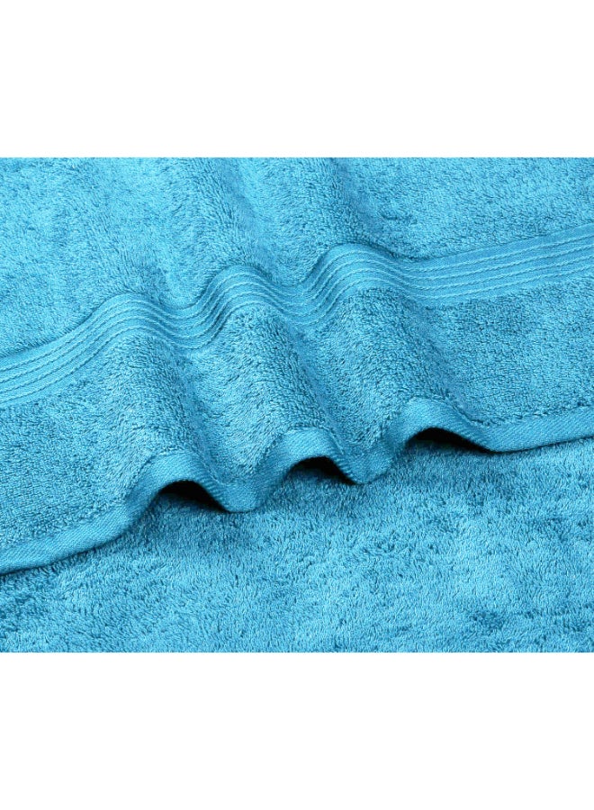 Bliss Casa 4-Piece Bath Towels, 100% Combed Cotton 550 GSM Superior Quality, Quick Dry Highly Absorbent Thick Soft Hotel Towles for Bath And Spa Bathroom Towel Set Light Blue 70x140cm Blue 70x140cm - Image 4
