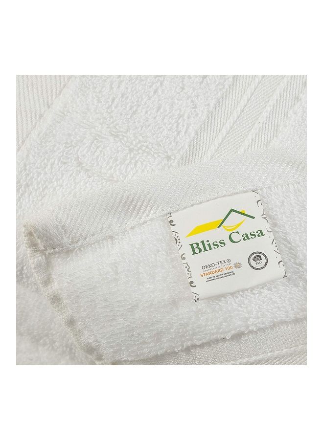 Bliss Casa 4-Piece Hand Towels, 100% Combed Cotton 550 GSM Superior Quality, Quick Dry Highly Absorbent Thick Soft Hotel Towles for Bath And Spa Bathroom Hand Towel Set White 40x70cm White 40x70cm - Image 5