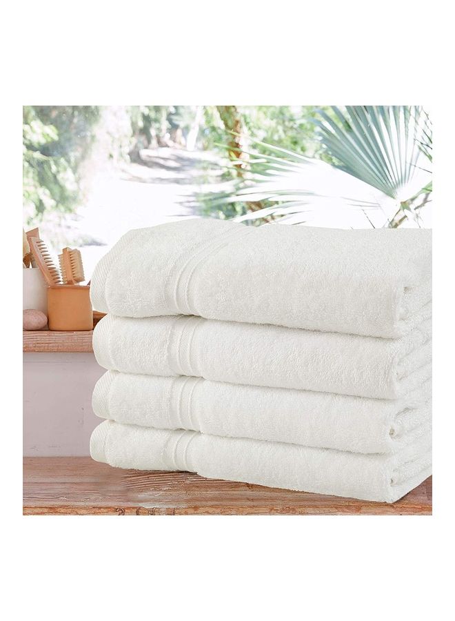 Bliss Casa 4-Piece Hand Towels, 100% Combed Cotton 550 GSM Superior Quality, Quick Dry Highly Absorbent Thick Soft Hotel Towles for Bath And Spa Bathroom Hand Towel Set White 40x70cm White 40x70cm - Image 3