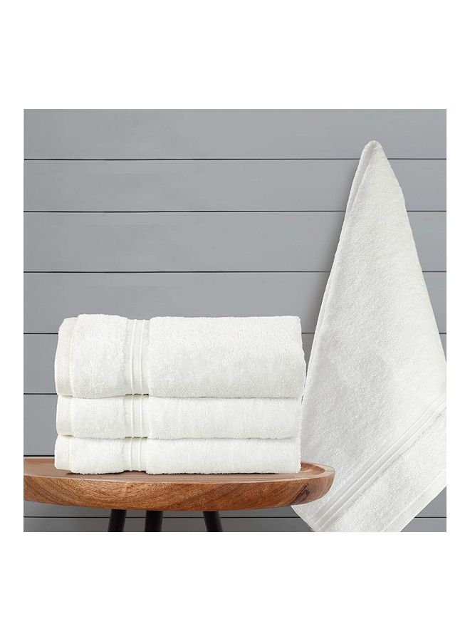 Bliss Casa 4-Piece Hand Towels, 100% Combed Cotton 550 GSM Superior Quality, Quick Dry Highly Absorbent Thick Soft Hotel Towles for Bath And Spa Bathroom Hand Towel Set White 40x70cm White 40x70cm - Image 4
