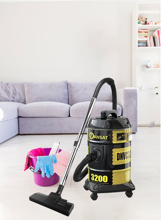 Dansat Vacuum Cleaner 21 L 1400 W DNVC3220B Yellow/Black  - Image 5