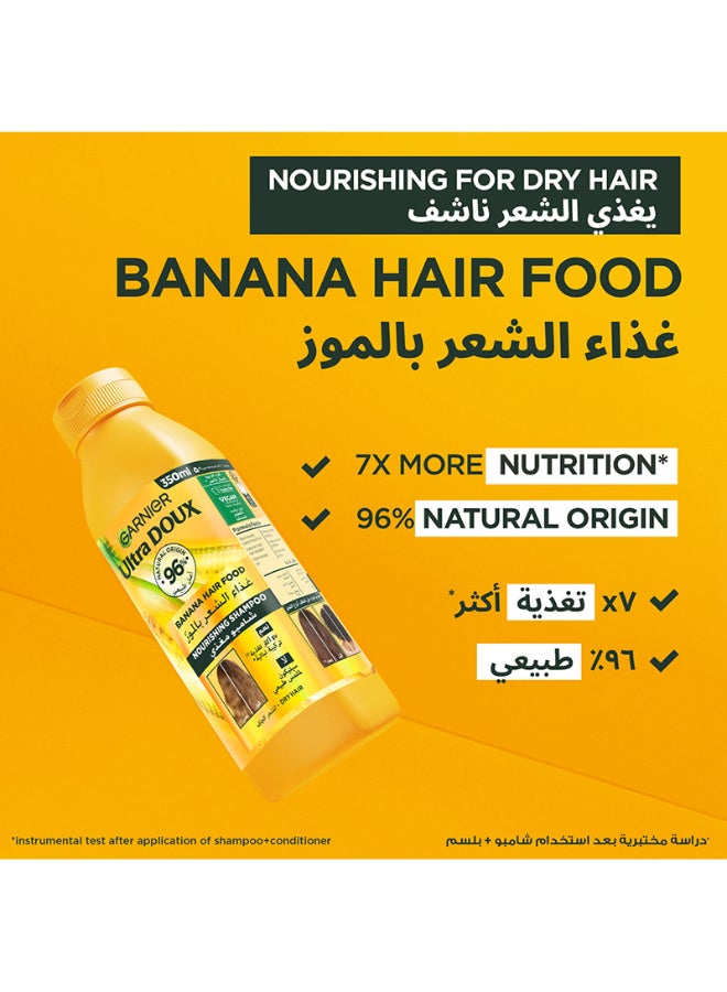 Garnier - Ultra Doux Hair Food Nourishing Banana Hair Shampoo For Dry Hair 350ML 350ml - Image 1