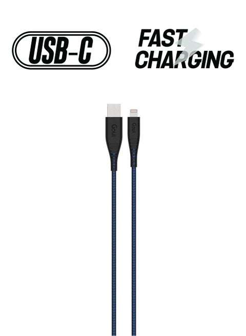 Flex Lightning MFI iPhone Extra Flexible Cable 1.5 mts - Light Blue Light Blue