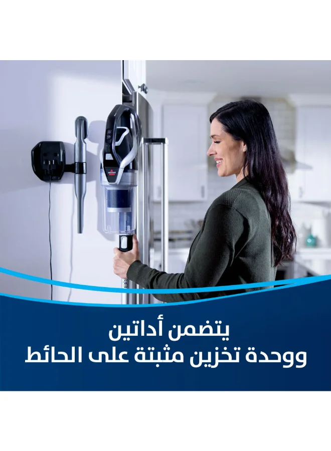 بيسيل PowerEdge 3111G – مكنسة لاسلكية ببطارية 21 فولت، خفيفة الوزن، شفط قوي للغبار والشعر ، مثالية للأرضيات الصلبة | 54 W 3111G أسود