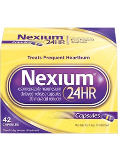 NEXIUM 24HR Acid Reducer Heartburn Relief 42 Capsules  - Image 2